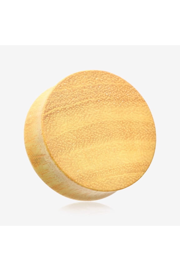 A Pair of Jackfruit Wood Double Flared Plug