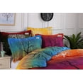 thumbnail image 1 of A Pair of Rainbow Tree Pillow Shams (Queen, Blue), 1 of 5