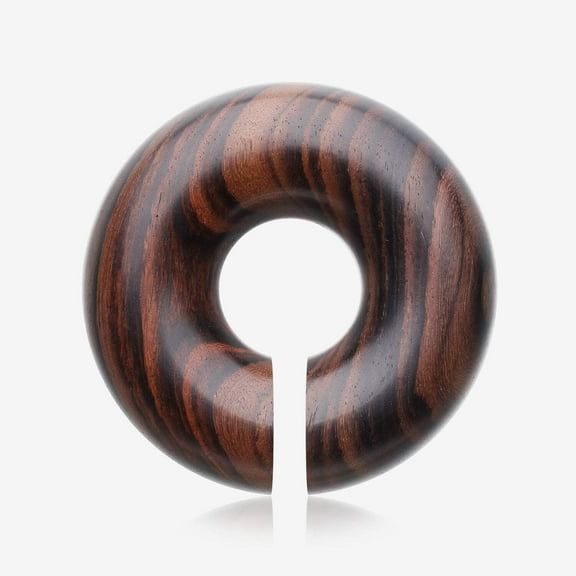 A Pair of Rosewood Hoop Hanger Plug