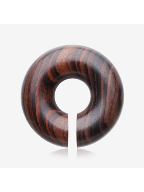 A Pair of Rosewood Hoop Hanger Plug