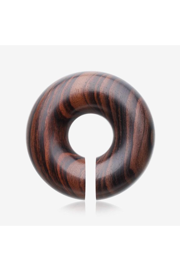 A Pair of Rosewood Hoop Hanger Plug