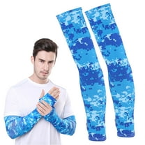 A Pair of Sleeves Clearance! Sun Arm Sleeves 50 Sports Compression Sleeves for Men & Women Basketball Running Football Cycling