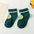 A Pair of Socks Green Cotton Children Socks Fashion Trend New Pattern