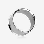 A Pair of Steel Basic Double Flared Ear Gauge Tunnel Plug