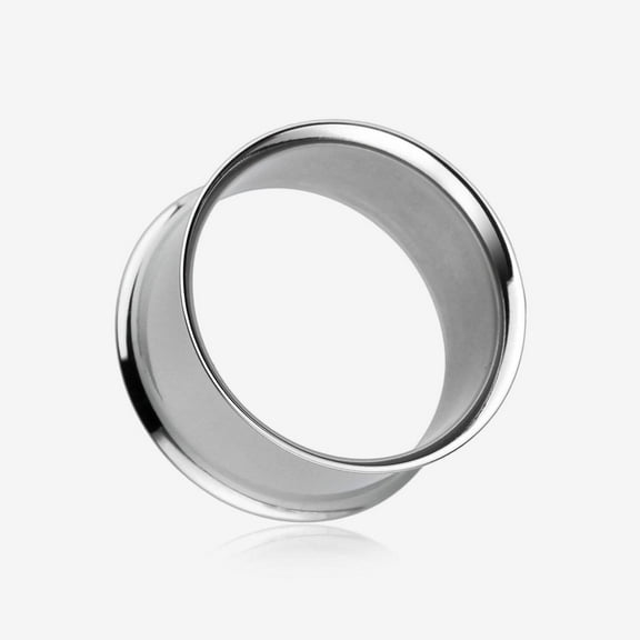 A Pair of Steel Basic Double Flared Ear Gauge Tunnel Plug