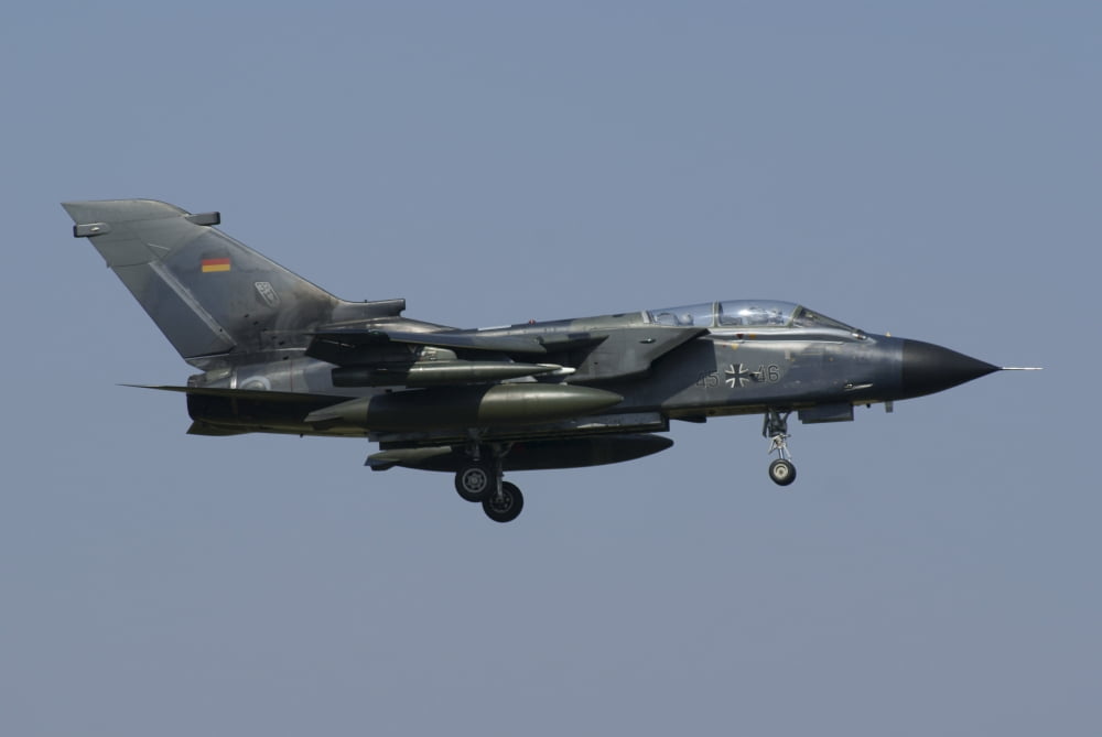 A Panavia Tornado ECR of the German Air Force Canvas Art - Ramon Van OpdorpStocktrek Images (18 x 12)
