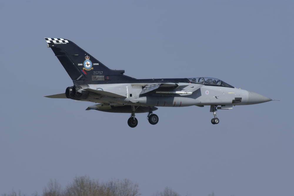 A Panavia Tornado F3 of the Royal Air Force Canvas Art - Ramon Van OpdorpStocktrek Images (18 x 12)