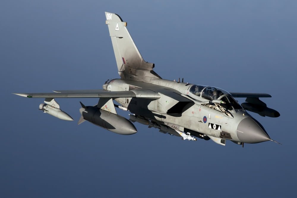 A Panavia Tornado GR4 of the Royal Air Force Canvas Art - Gert KromhoutStocktrek Images (18 x 12)