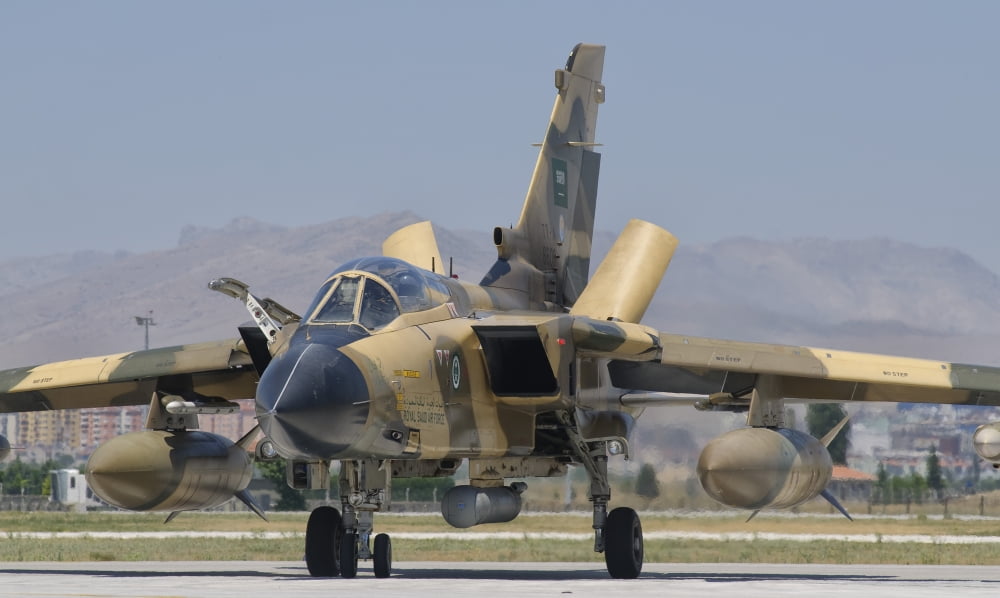 A Panavia Tornado IDS of the Royal Saudi Air Force Canvas Art - Giovanni CollaStocktrek Images (36 x 22)