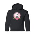 thumbnail image 1 of A Panda With Flowers Hoodie Juniors -Image by Shutterstock,  Medium, 1 of 4