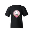thumbnail image 1 of A Panda With Flowers T-Shirt Juniors -Image by Shutterstock,  x-Small, 1 of 4