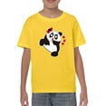 thumbnail image 1 of A Panda With Hearts T-Shirt Juniors -Image by Shutterstock,  Large, 1 of 4
