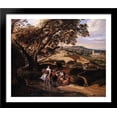 thumbnail image 1 of A Pastoral Landscape 34x28 Large Black Wood Framed Print Art by Jan Siberechts, 1 of 2