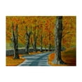 thumbnail image 1 of A Pathway Through Autumn - Painting Autumn Landscape Forest Nature Scenic Pastoral Woodland Unframed Wall Art Print 20 x 28 inches, 1 of 7