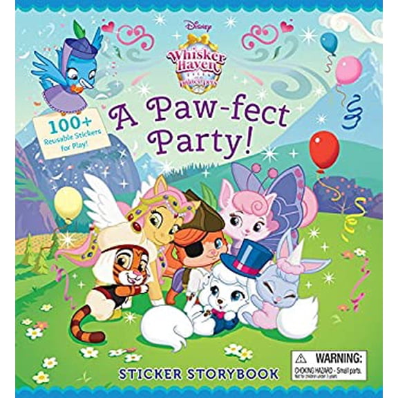 Pre-Owned Whisker Haven Tales with the Palace Pets: A Paw-Fect Party!: Sticker Storybook (Hardcover) 1484729951 9781484729953