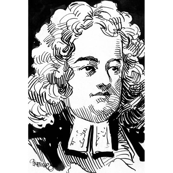A Pen And Ink Drawing Of Author Jonathan Swift . Courtesy Csu ArchivesEverett Collection. History