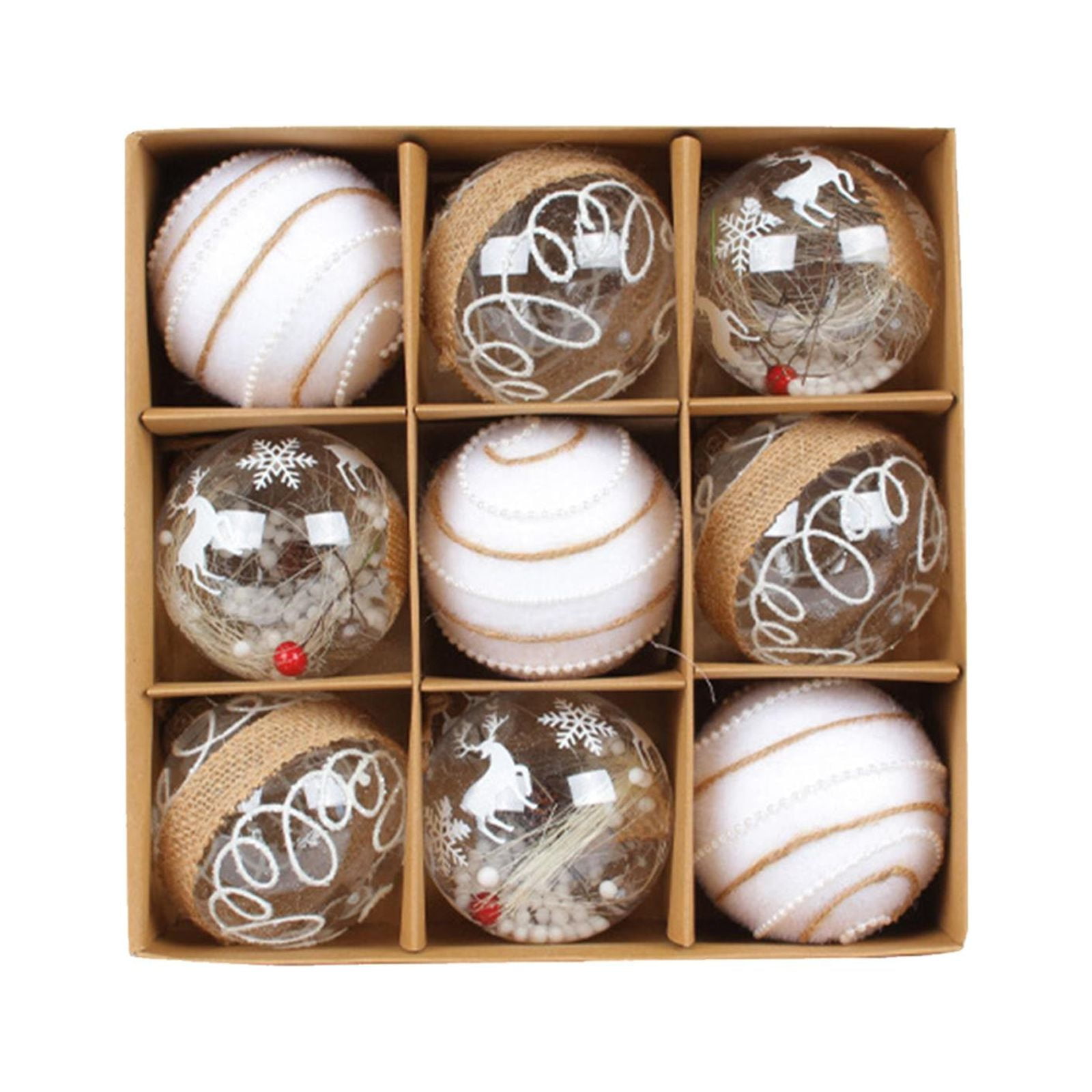 A PendantChampagne Christmas Balls Bucket Special Shaped Electroplated Painted Christmas Ball