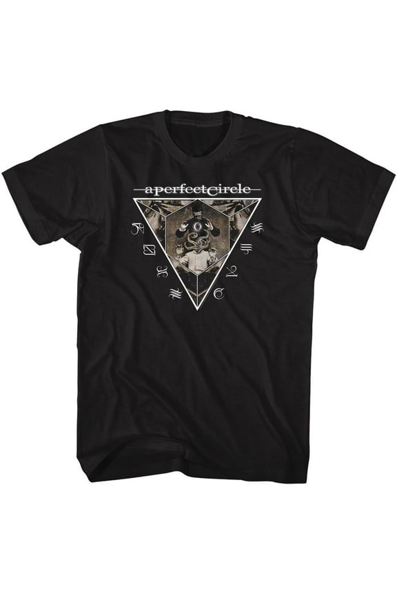 A Perfect Circle Arcane Triangle Black Adult T-Shirt Xlt