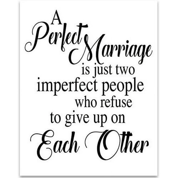 A Perfect Marriage - 11x14 Unframed Typography Art Print - Great Inspirational Gift