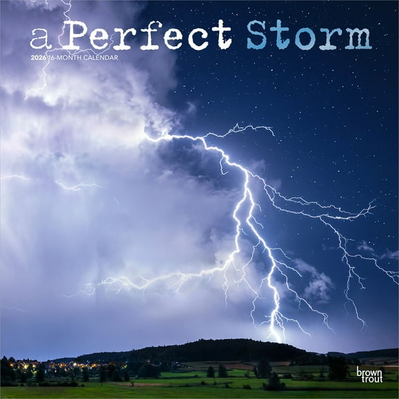 A Perfect Storm | 2026 12x24" (Hanging) Wall Calendar | Plastic-Free | BrownTrout