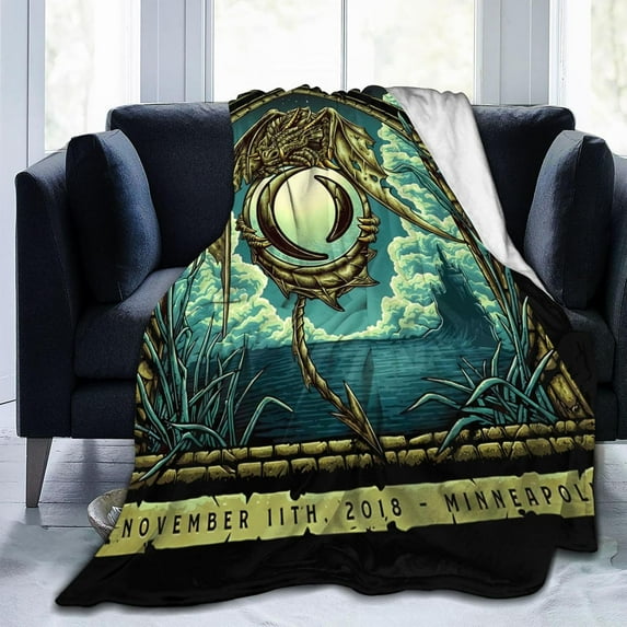 A Perfects Circle Blanket Throw Bedding Room Decor Flannel Blankets for Bed Sofa Warm Blankets 40"x30"