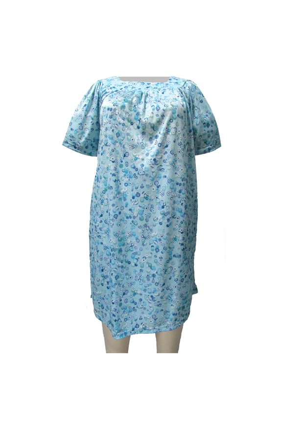 Women's Plus Size Square Neck Lounging Dress - Aqua Creations - 5X
