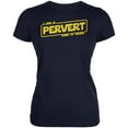 thumbnail image 1 of A Pervert and a Geek Juniors Soft T Shirt Navy X-LG, 1 of 1
