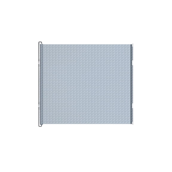 A Pet Barrier Fence Retractable Pvc No Punch Partition Gate Jump Proof For Cats Dogs 19.7X49.2Inch