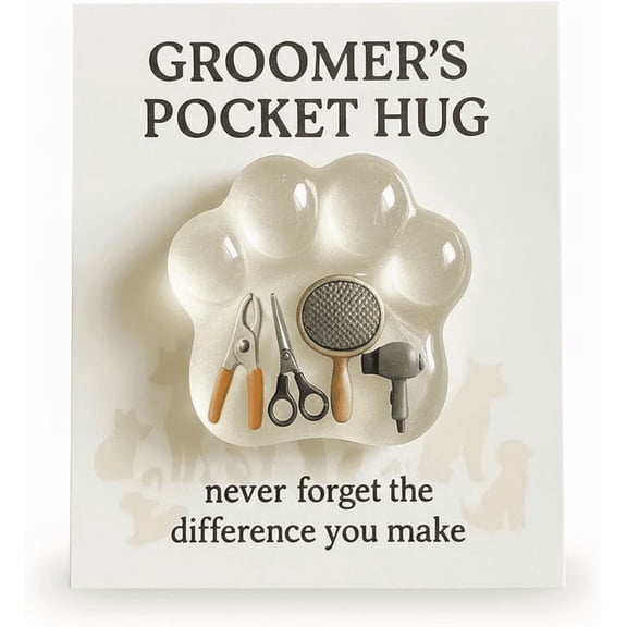A Appreciation Pocket For Pet Groomers With Thank You Card Keepsake Gift For Professional Groomer Token Of Gratitude Present