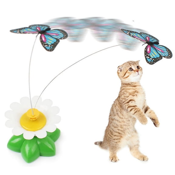A-Pet Toy Rotating Electric Flying Colorful Interactive Intelligence Training Rotating Funny Toys