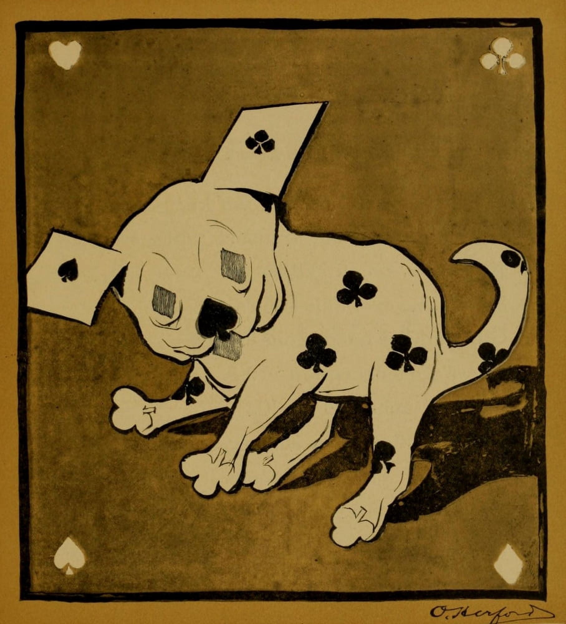 A Phenomenal Fauna 1902 The Bumble Puppy Canvas Art - Oliver Herford (24 x 36)