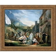 thumbnail image 1 of A Picnic at a Country Town 24x20 Gold Ornate Wood Framed Canvas Art by Paret y Alcazar, Luis, 1 of 2