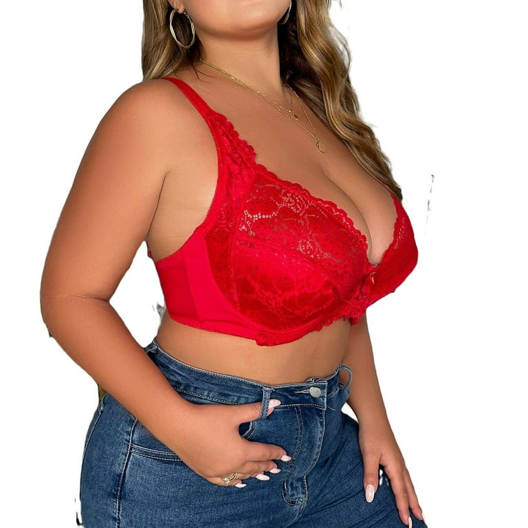 A Piece Red Plus Size Bras & Bralettes (Women's)