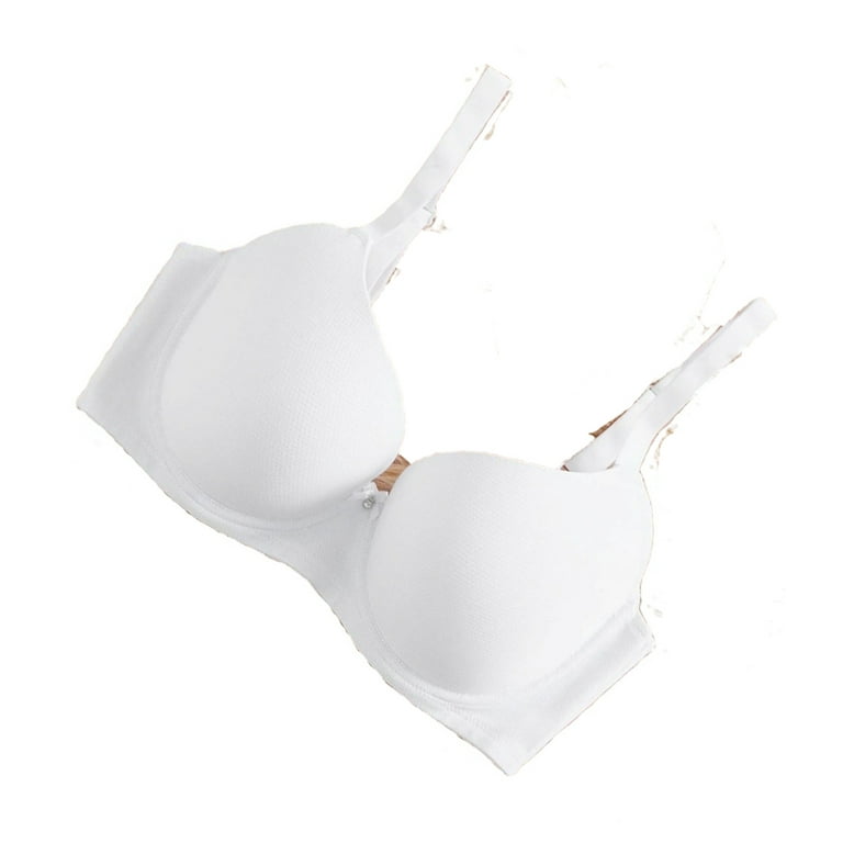 Women Plain A Piece White Bras & Bralettes 90C