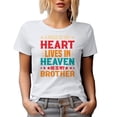 thumbnail image 1 of A Piece of My Heart Lives in Heaven, He is My Brother, Remembrance, White T-Shirt, XL, 1 of 5
