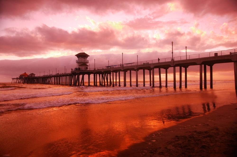 A Pier Canvas Art - Con Tanasiuk Design Pics (34 x 22)