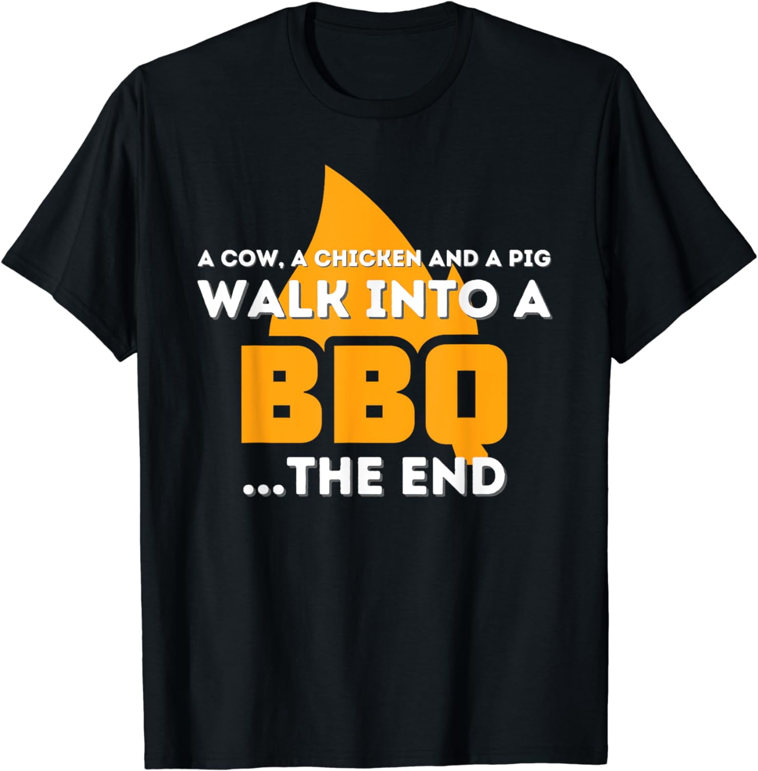 A Pig A Chicken And A Cow Funny BBQ Smoker Barbecue Grill TShirt