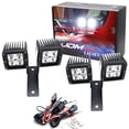 thumbnail image 1 of A-Pillar Dual LED Pod Light Kit For Jeep 2018-up Wrangler JL, Includes (4) 20W High Power LED Cubes, Windshield A-Pillar Mounting Brackets & On/Off Switch Wiring Kit, 1 of 9