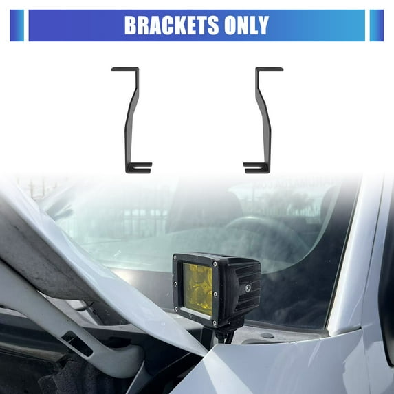 A-Pillar LED Light Bar Windshield Mount Brackets fit for Ford F150 2004-2014,Q235A Material