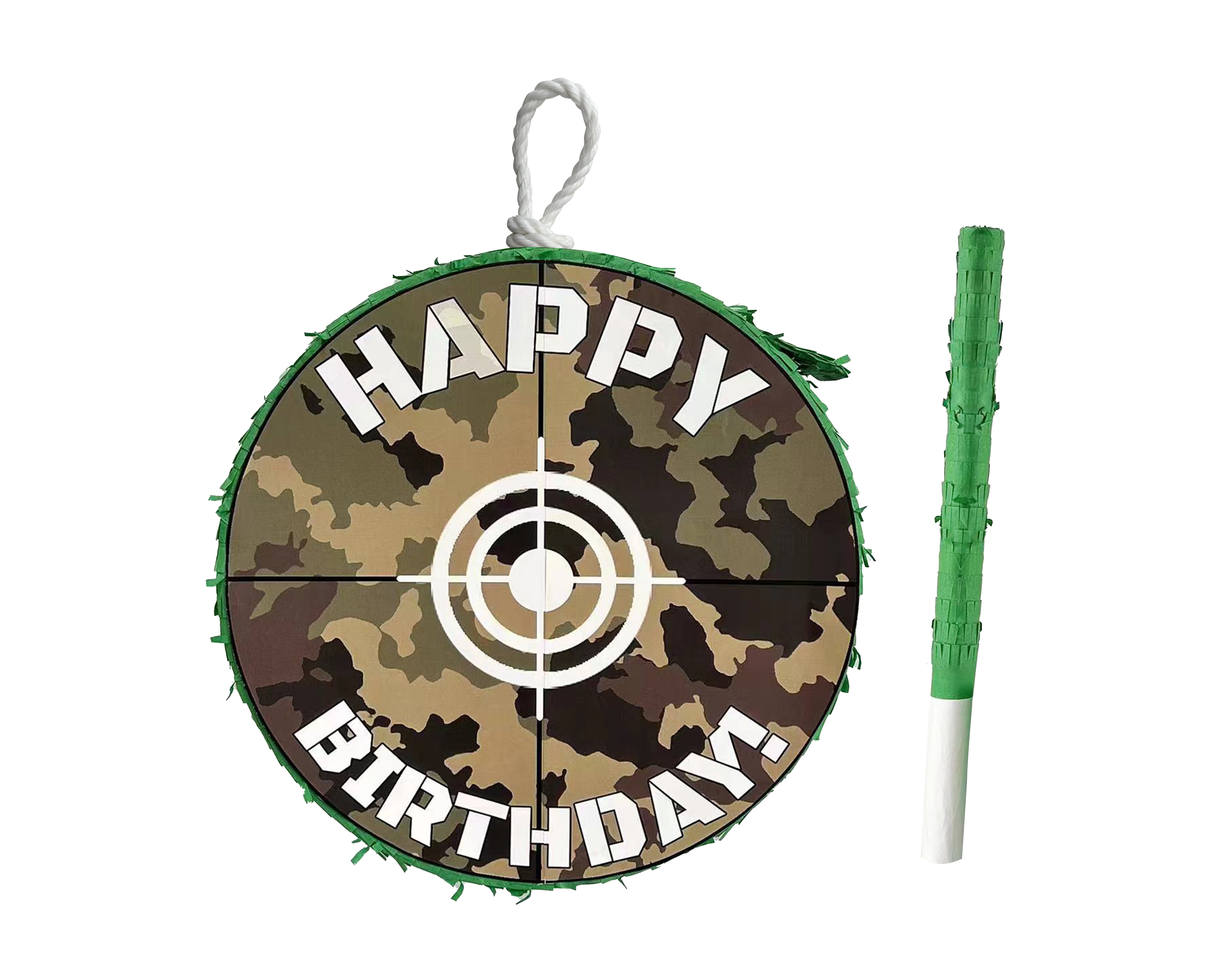 A Pinata 4 U 16 Army Camouflage Birthday Pinata, Green