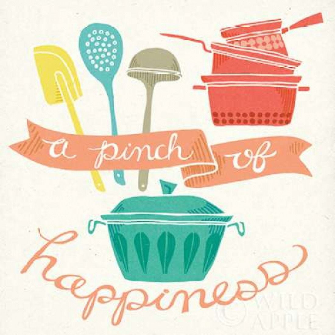 A Pinch of Happiness Canvas Art - Mary Urban (24 x 24)