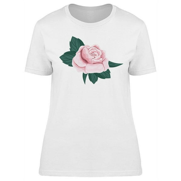 A Pink Rose. T-Shirt Women -Image by Shutterstock, Female Large
