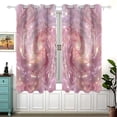 thumbnail image 1 of A Pink Spiral Curtains Black Out Curtains for Sliding Glass Doors Bedroom Living Room Bathroom 2 Panels Set, 1 of 1