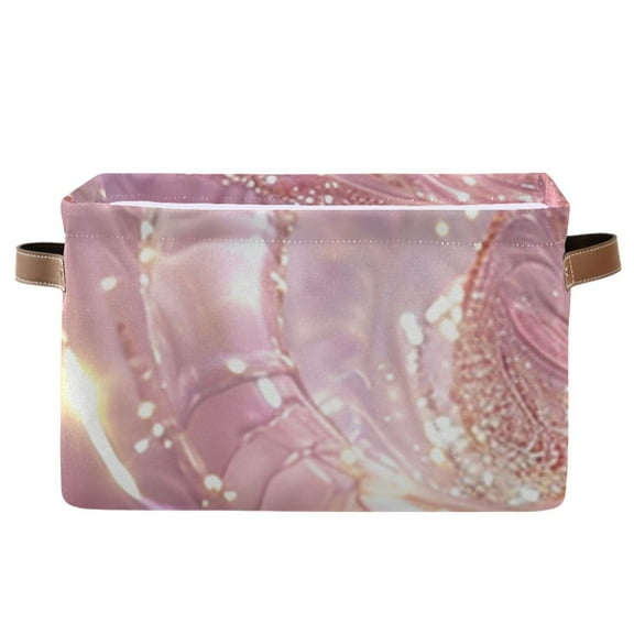 A Pink Spiral Storage Bins Baskets With Handles Storage Box Clothes Organizer Organization Toys