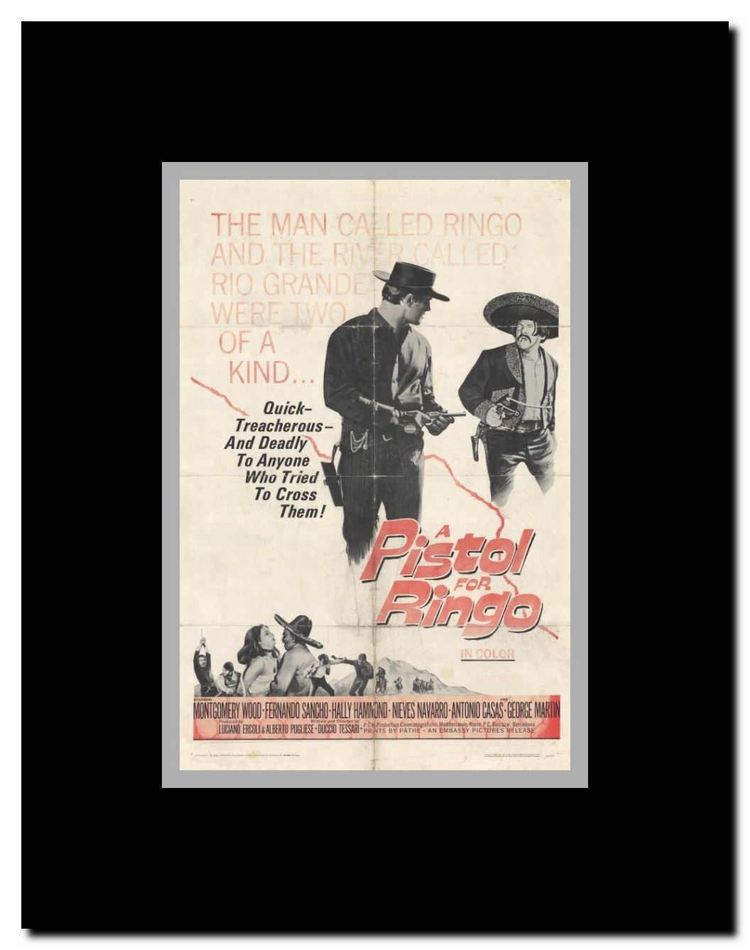 A Pistol for Ringo Framed Movie Poster