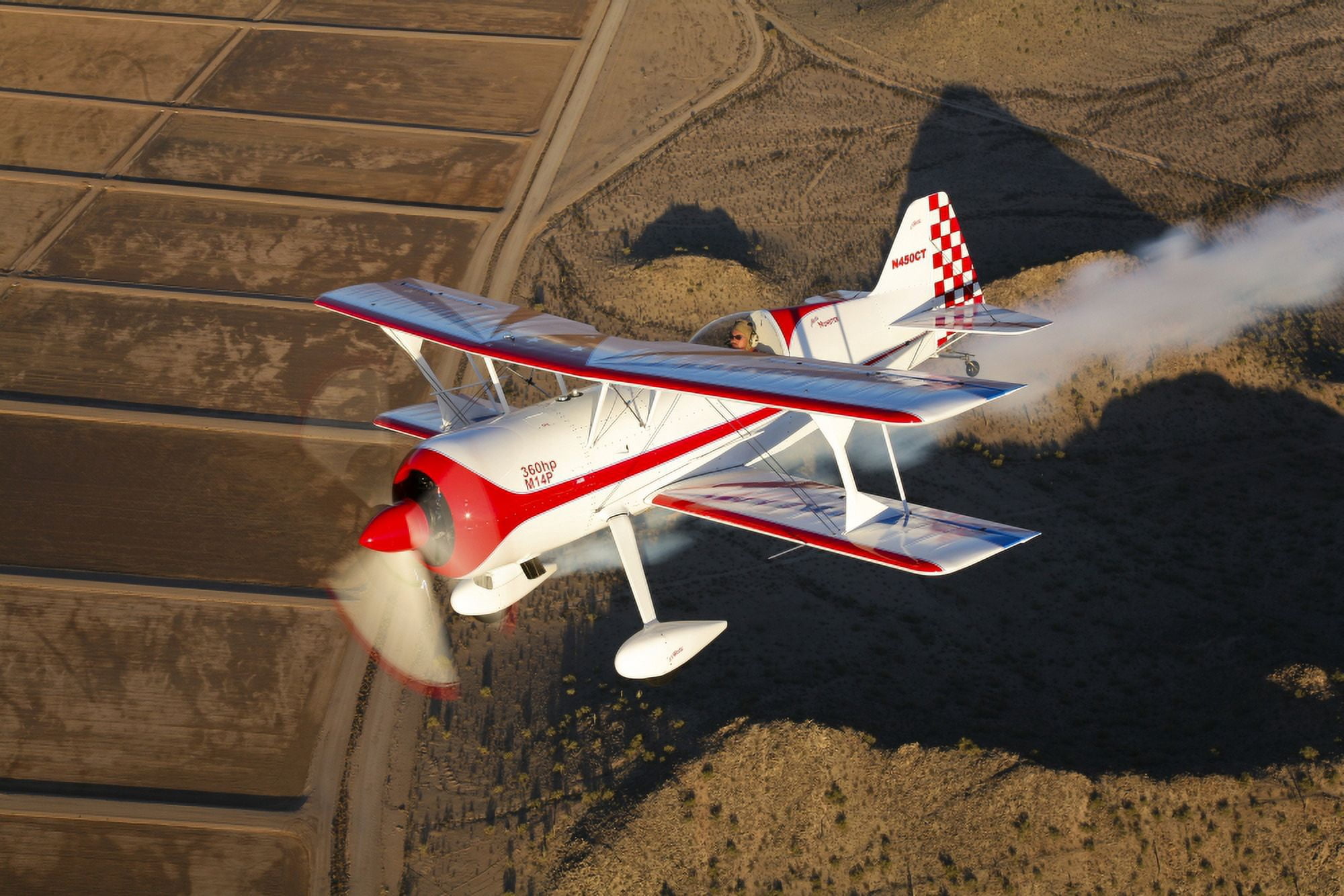 A Pitts Model 12 aircraft in flight Canvas Art - Scott GermainStocktrek Images (18 x 12)