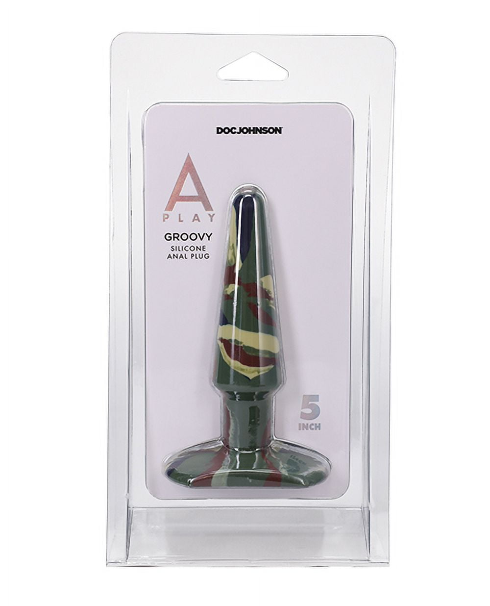 A Play 5" Groovy Silicone Anal Plug - Camouflage - Walmart.com