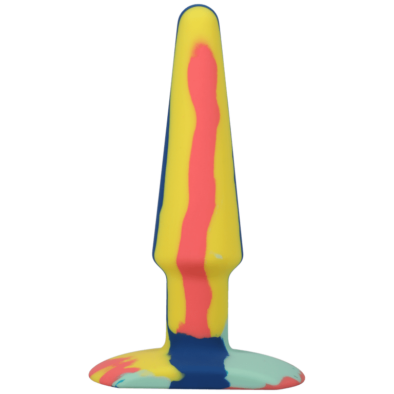 A Play 5" Groovy Silicone Anal Plug - Multicolor/yellow - Walmart.com