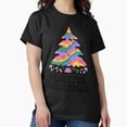 thumbnail image 1 of A Playful Holiday Tree In Green, Orange, Blue, And Purple Unisex T-Shirt, up to Size 5XL, 1 of 2