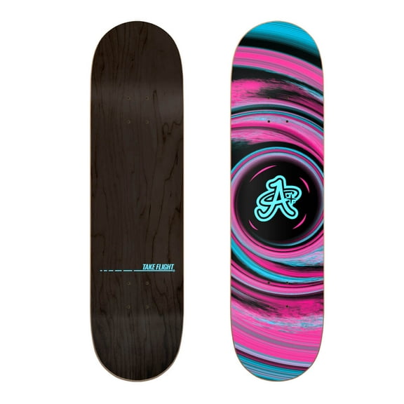 A Plus Collectibles Black Hole Premium Skateboard Deck, Kids & Adults, Unisex, Size 8.25", 100% Canadian Hard Rock Maple